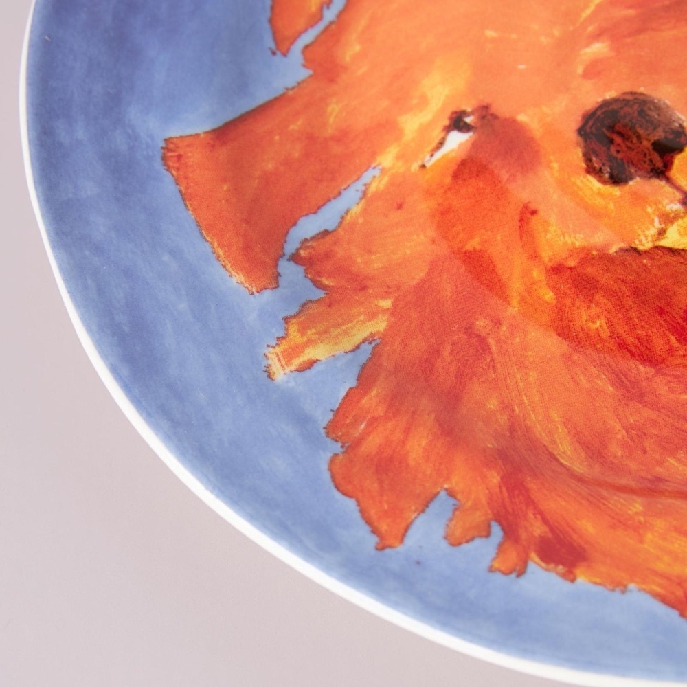 NWT Anthropologie Set of 4 Carol Atkins Furry Friends Dessert  Salad Plates - Picture 5 of 9